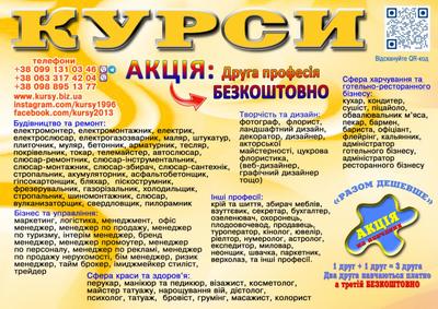 Курси сушист,  піццеолі манікюр,  шиття,  плиточник - main